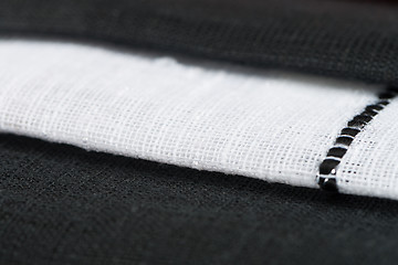 Image showing White amd black fabric texture