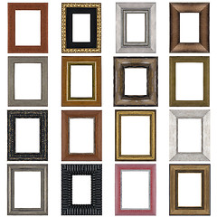 Image showing Set of wooden frames