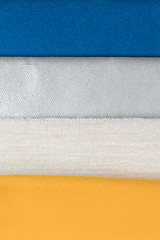 Image showing Multi color fabric texture samples