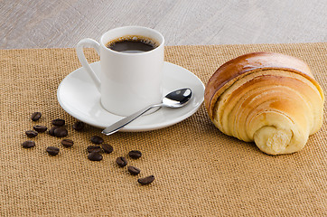 Image showing Cup of black coffee 