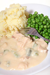 Image showing a la king vert potatoes fork
