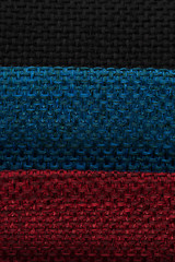 Image showing Multi color fabric texture samples