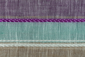 Image showing Multi color fabric texture samples