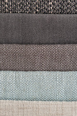 Image showing Multi color fabric texture samples