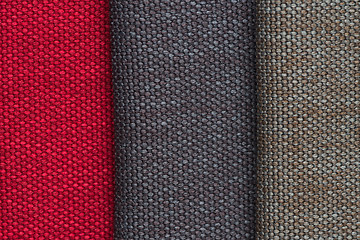 Image showing Multi color fabric texture samples