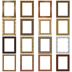 Image showing Set of wooden frames