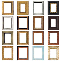 Image showing Set of wooden frames