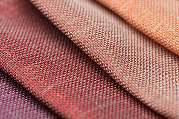 Image showing Multi color fabric texture samples