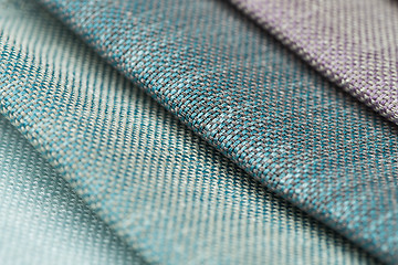 Image showing Multi color fabric texture samples