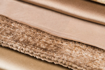 Image showing Multi color fabric texture samples