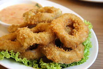 Image showing Fried calamari