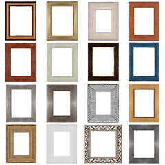 Image showing Set of wooden frames