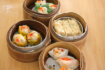 Image showing Steamed dimsum