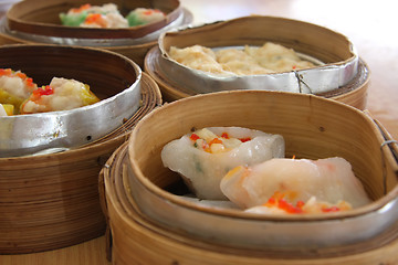 Image showing Steamed dimsum