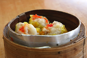 Image showing Steamed dimsum