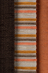 Image showing Multi color fabric texture samples