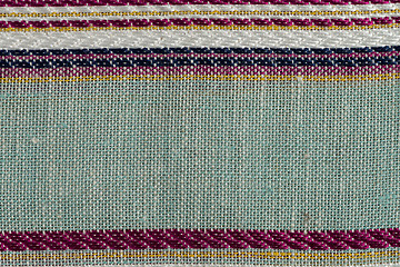 Image showing Multi color fabric texture samples