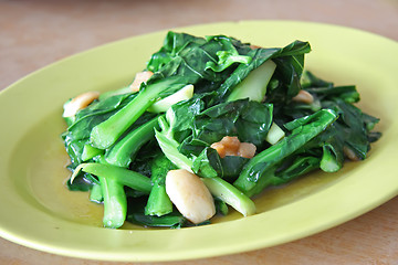 Image showing Fried asian vegetables