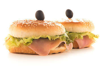 Image showing Hamburgers