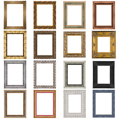 Image showing Set of wooden frames