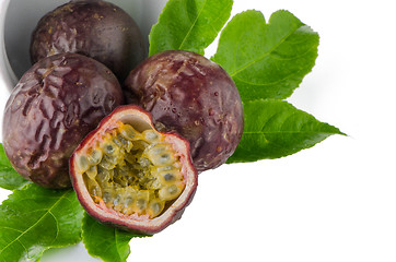 Image showing Fresh passion fruit