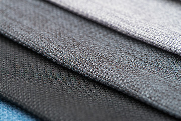 Image showing Multi color fabric texture samples