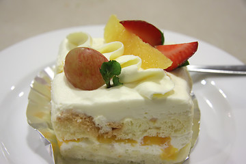 Image showing Cream cake