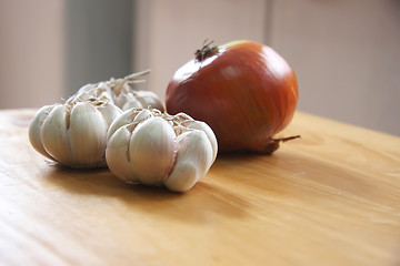 Image showing Onion and garlic