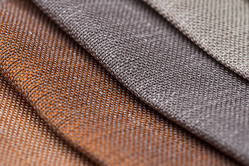 Image showing Multi color fabric texture samples