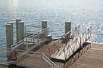 Image showing Wooden pier