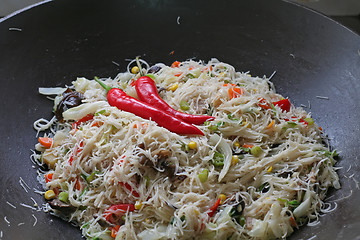 Image showing Asian fried noodles