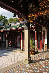 Image showing Chinese temple courtyard