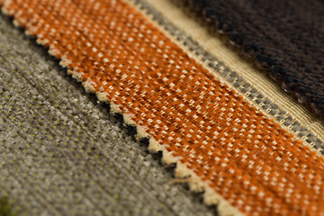 Image showing Multi color fabric texture samples