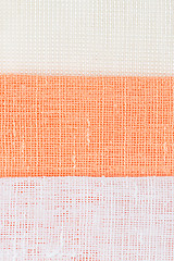 Image showing Orange fabric texture