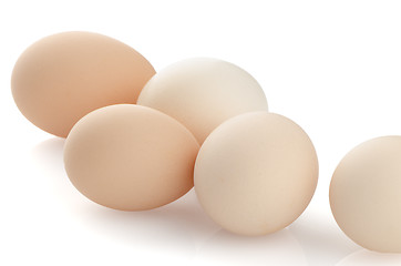 Image showing Five eggs 