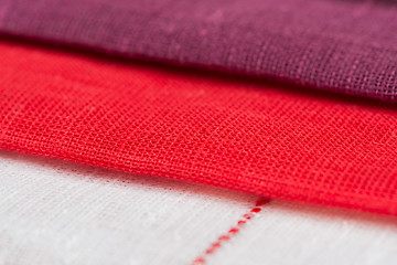 Image showing Multi color fabric texture samples