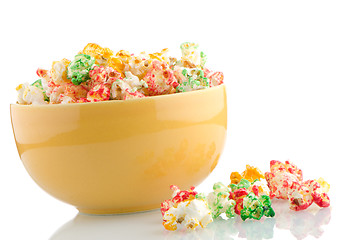 Image showing Bowl of popcorn