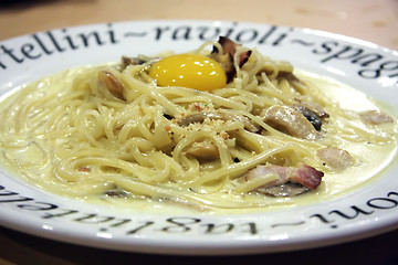 Image showing Spaghetti carbonara