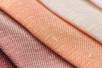 Image showing Multi color fabric texture samples