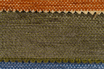 Image showing Multi color fabric texture samples