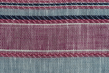 Image showing Multi color fabric texture samples