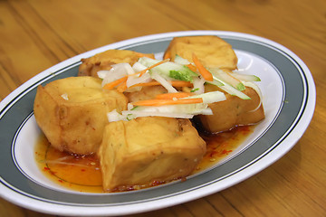 Image showing Fried tofu