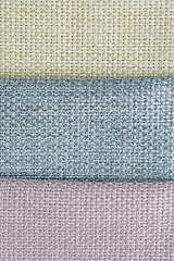 Image showing Multi color fabric texture samples