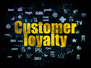 Image showing Advertising concept: Customer Loyalty on Digital background