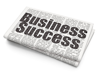 Image showing Business concept: Business Success on Newspaper background