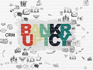 Image showing Business concept: Bankruptcy on wall background