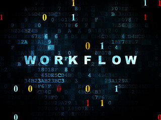 Image showing Finance concept: Workflow on Digital background