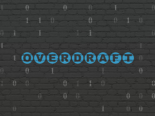 Image showing Business concept: Overdraft on wall background