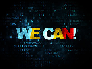 Image showing Finance concept: We can! on Digital background