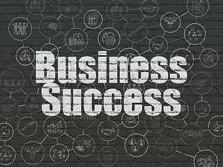 Image showing Finance concept: Business Success on wall background